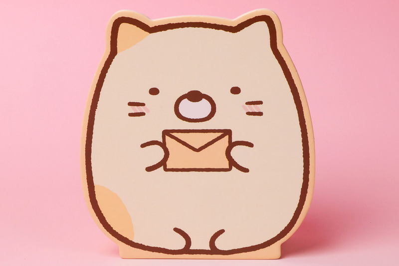 キャラクターケースには「ねこ」のイラストが描かれている