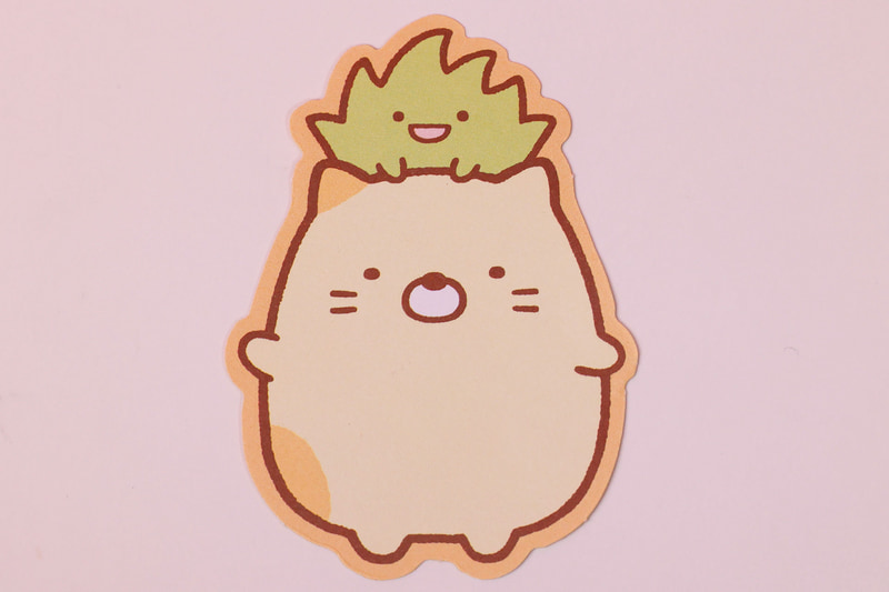 オリジナルメモシートには、ねことざっそうの姿が描かれている