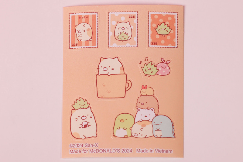 付属しているセットは3枚ずつだが、シールだけはこの1枚だけが同梱されている