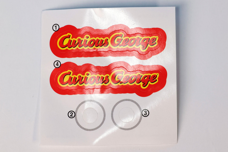 おもちゃに付属しているシール