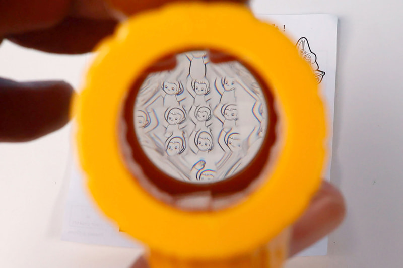 スコープを通して見ると、このような映像が目に飛び込んでくる