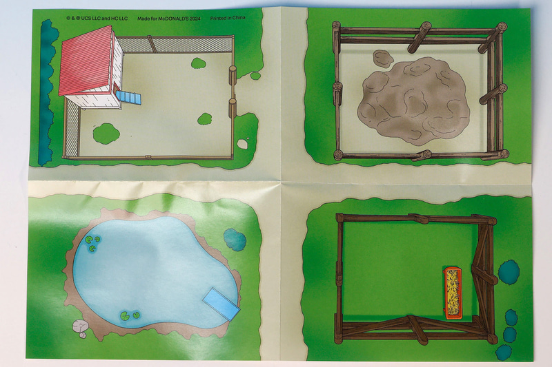 農場のシートは広げてから遊ぼう