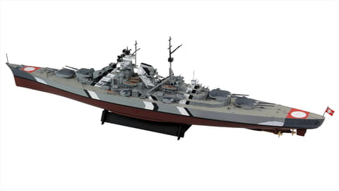 ピットロード、プラモデル「W261 1/700 ドイツ海軍 戦艦 ビスマルク