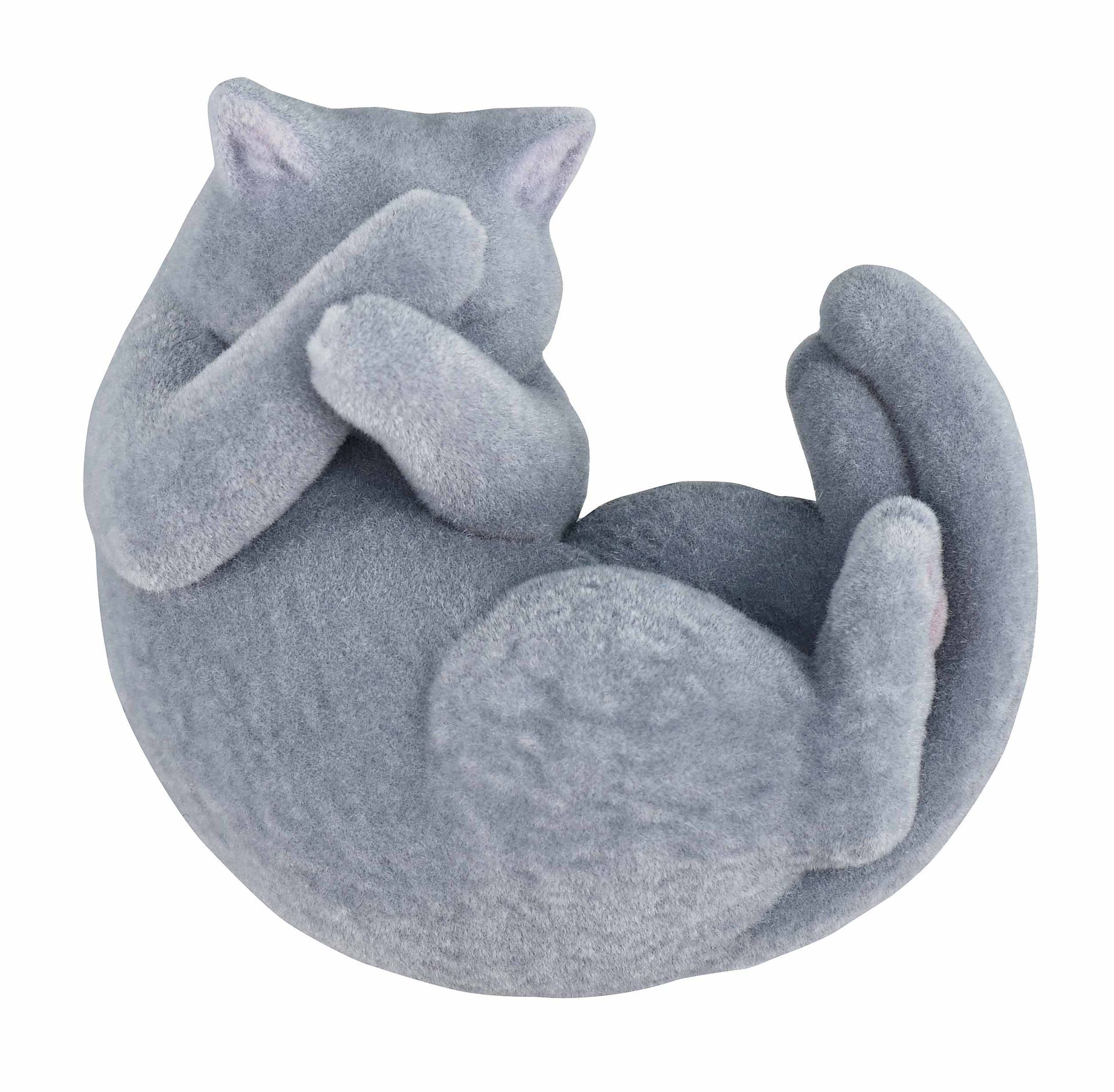 両手隠し-グレー-