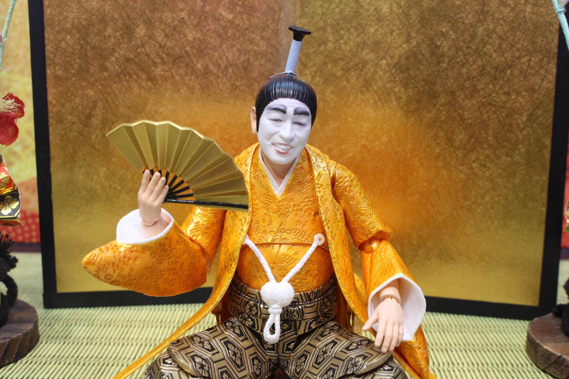 一目見ただけで笑いがこみ上げてくるような、バカ殿様の姿を精密に再現している