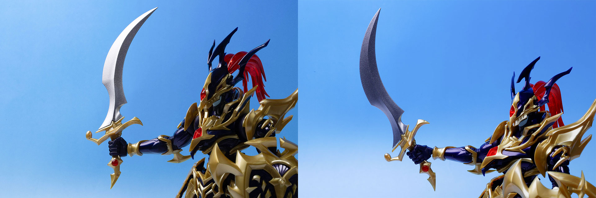 手首パーツを取り替えたところ。右と左では異なるポーズを付けることができる