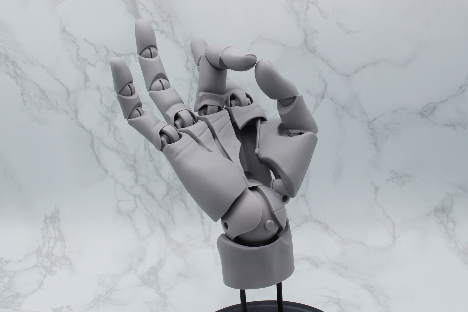 印相（仏像の手の形）を模してみると、その美しさが際立った