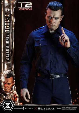映画「ターミネーター2」より最強の敵“T-1000”の1/3ポリストーン製