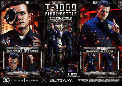 映画「ターミネーター2」より最強の敵“T-1000”の1/3ポリストーン製