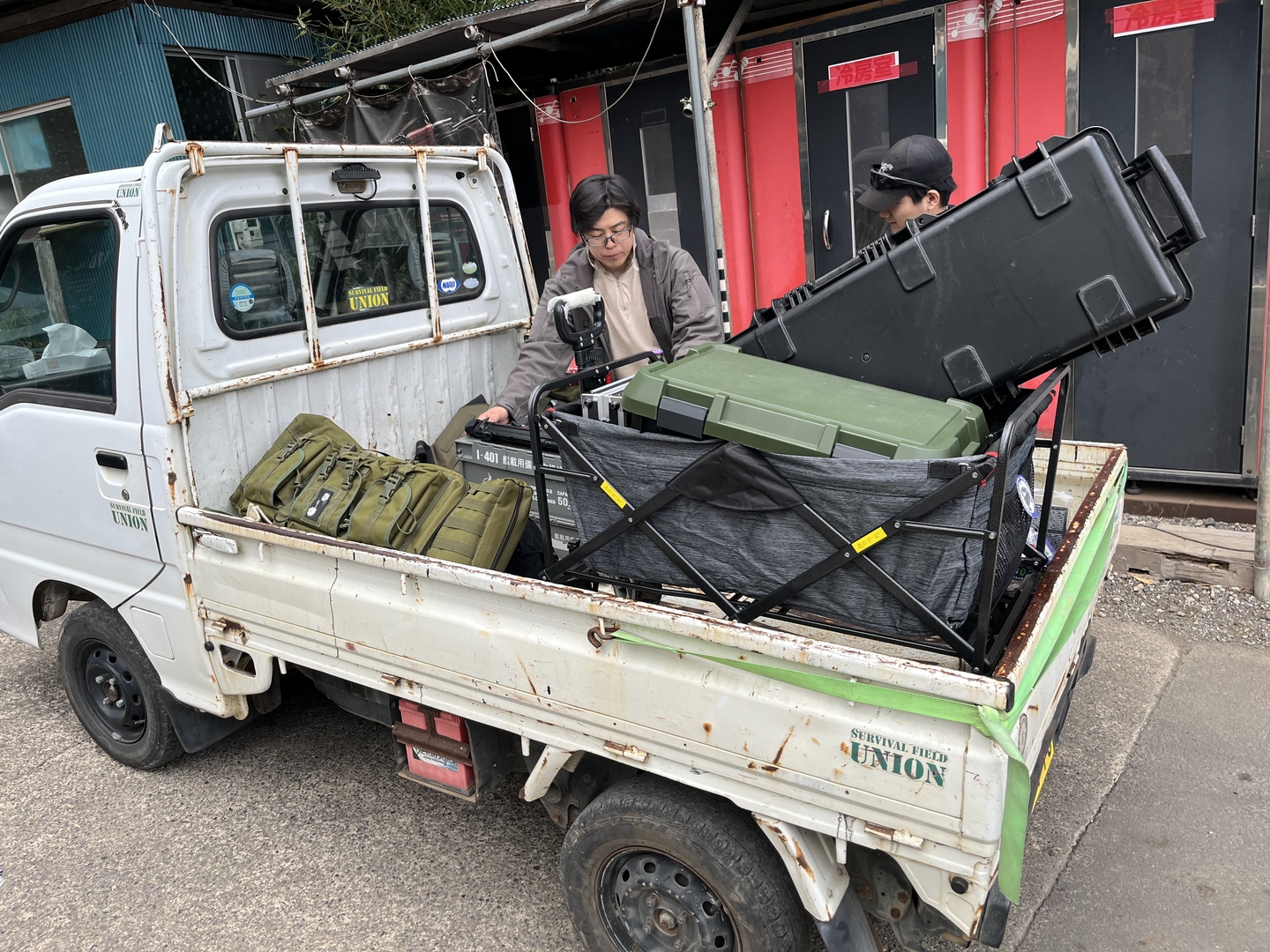 帰りは、車で荷物を駐車場まで運んでくれるサービスも。これが地味にありがたい