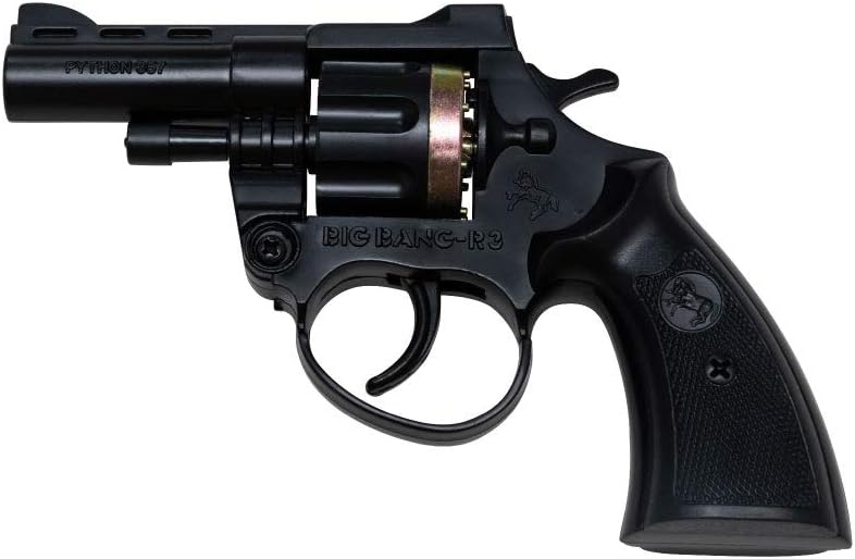 ムライ製作所の「ビックバン R-3」。運動会の合図にも使われる火薬銃だが、機構は単純で構造は実銃とは大きく異なる