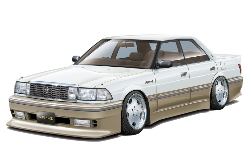 No.86 1/24 インシュランス UZS131 クラウン '89（トヨタ）
