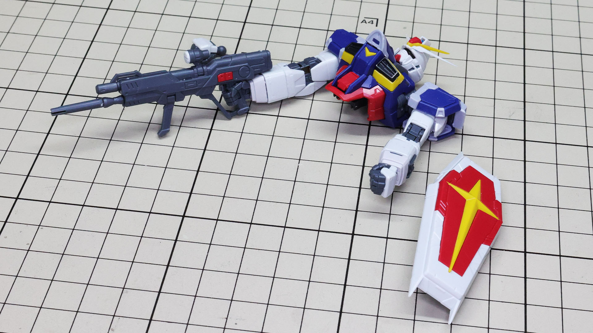 高エネルギービームライフルを握らせます