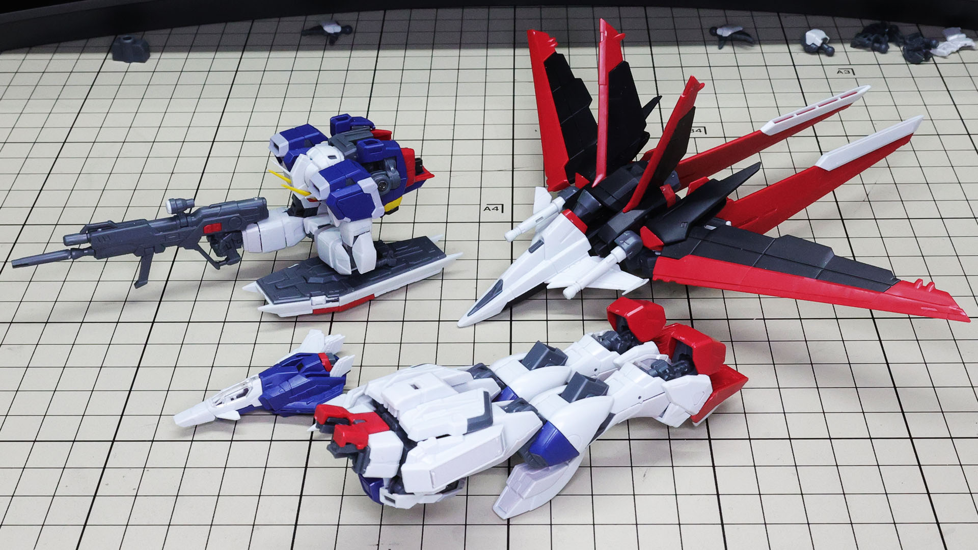 フォースインパルスガンダム SpecII それぞれを飛行形態で！