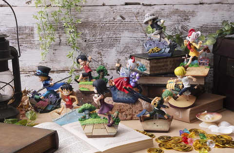 ワンピース 立体アート ニコ・ロビンと狼 木製フレーム ワンピース 立体アート ニコ・ロビンと狼 木製フレーム
