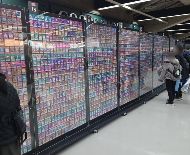 全てのカードが展示されているという圧巻の光景……！後にも先にもこんな光景見れないんじゃないだろうか？