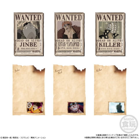 ONE PIECE」のアクリル製マグネットが登場。食玩「ワンピース キャラ