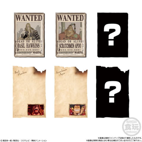 ONE PIECE」のアクリル製マグネットが登場。食玩「ワンピース キャラ