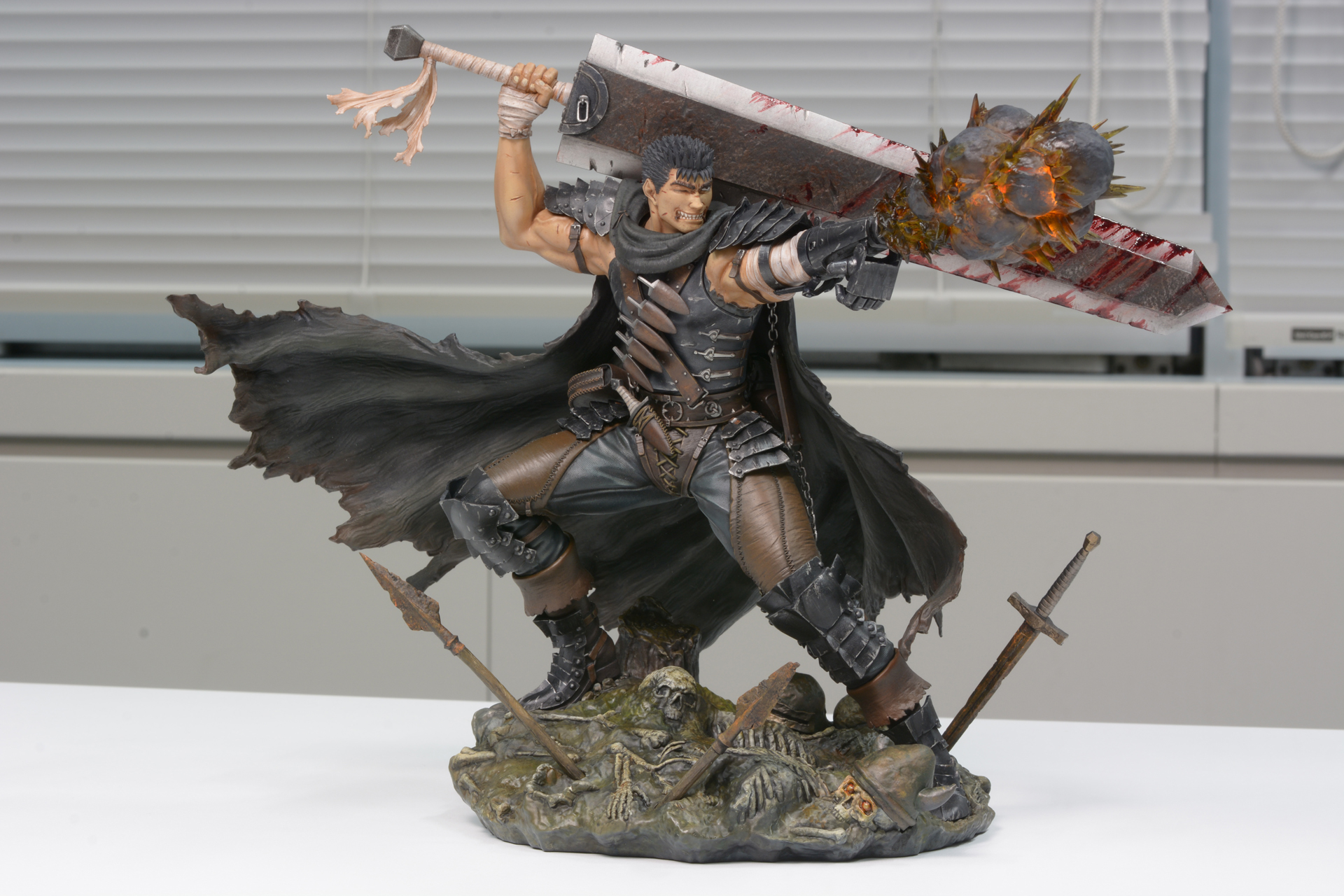 全体的なバランス。大砲の衝撃に耐えて足を踏ん張っているのが確認できる