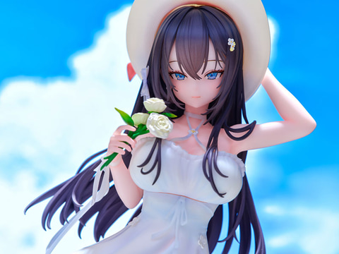 黒髪ロング＆純白ワンピースのキャストオフフィギュア「MANTA