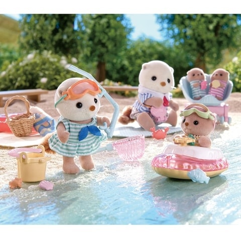 お姉ちゃんとおそろいの水中メガネ！ シルバニアファミリー「ラッコの