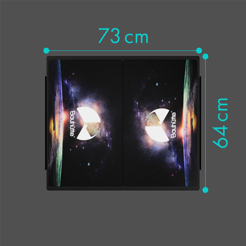 卓上に市販のカラーボックスを置くことができる