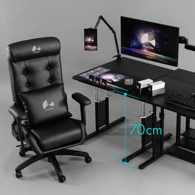 卓上に市販のカラーボックスを置くことができる