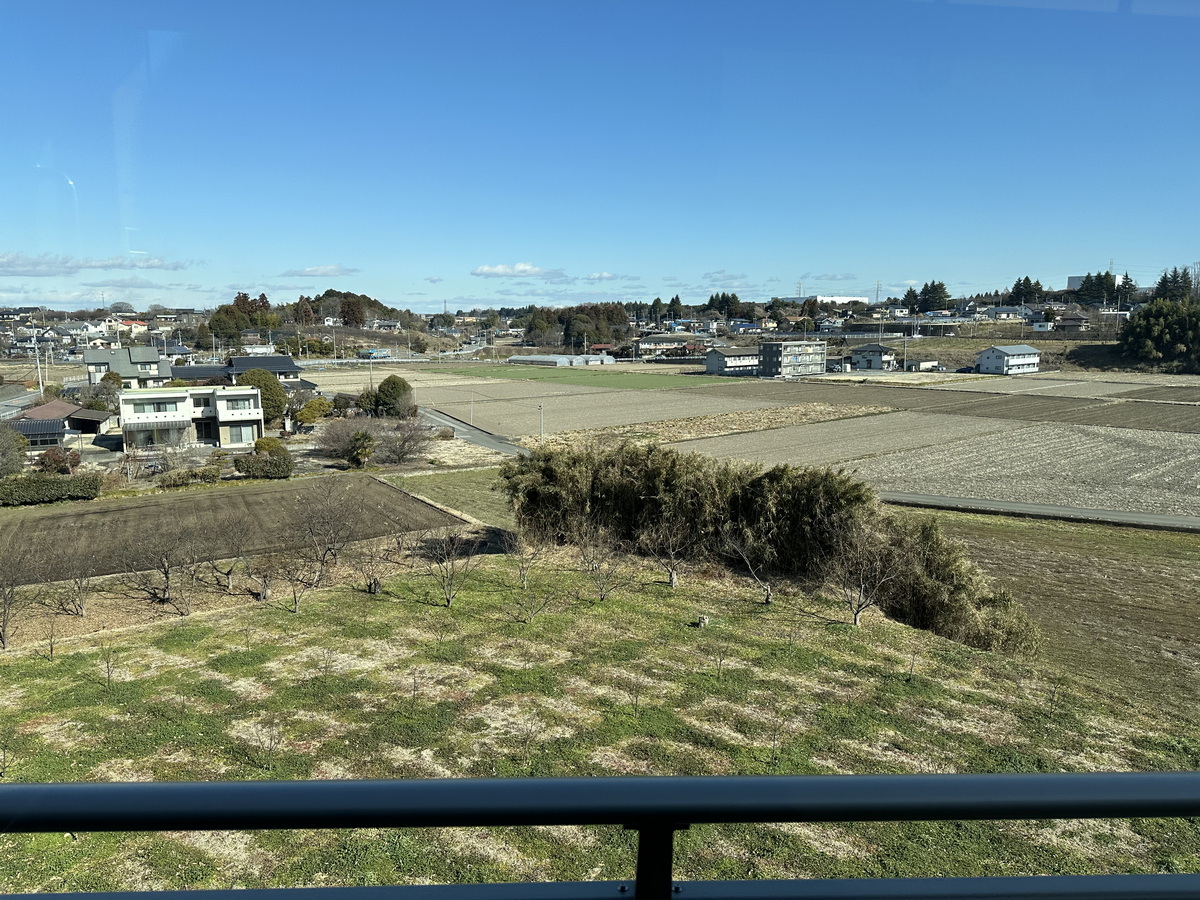 沿線に広がる田園風景