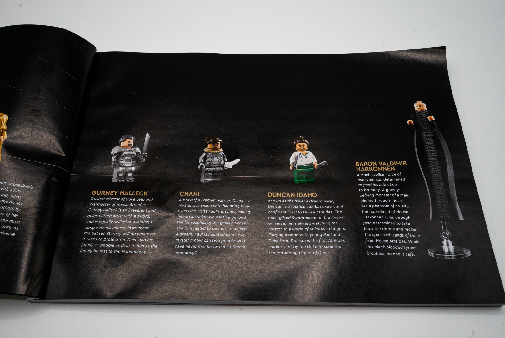 インストラクション組み立て方法以外にキャラクターの設定などもわかる