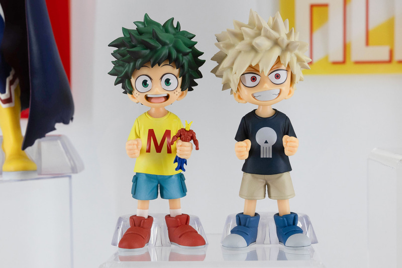 写真左がC賞の緑谷出入（幼少期）;figureで、右がE賞の爆豪勝巳（幼少期）;figure