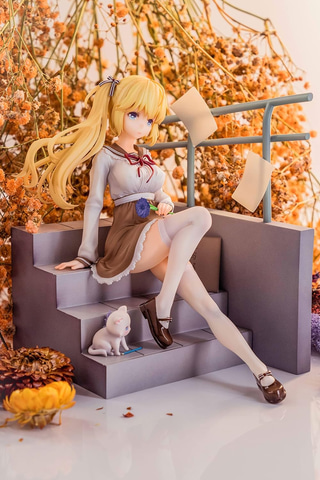学園恋愛ゲーム「三色絵恋TE」のヒロイン遅菓を立体化したフィギュアが