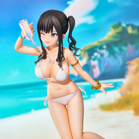 真夏の白ビキニ姿が眩しい。フィギュア「楓子イラスト『佐々城三幸-夏