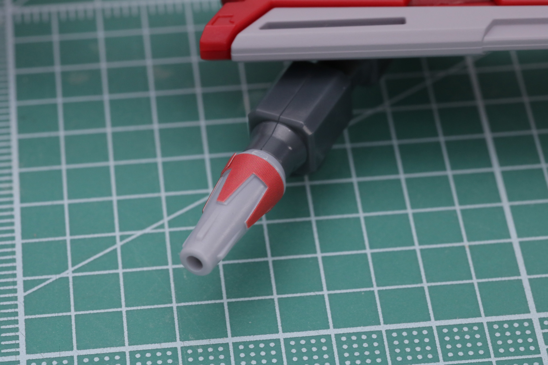 キャノンの砲身にシールを貼って色分け