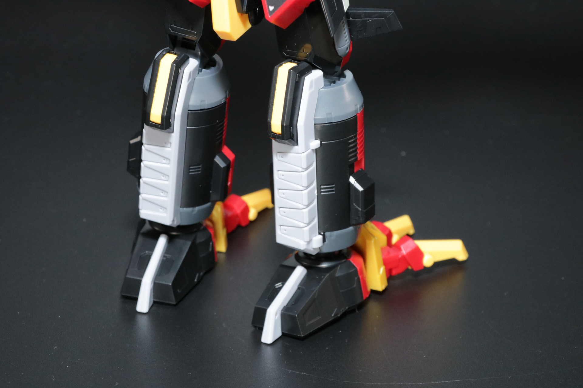 足首部分を180度反転