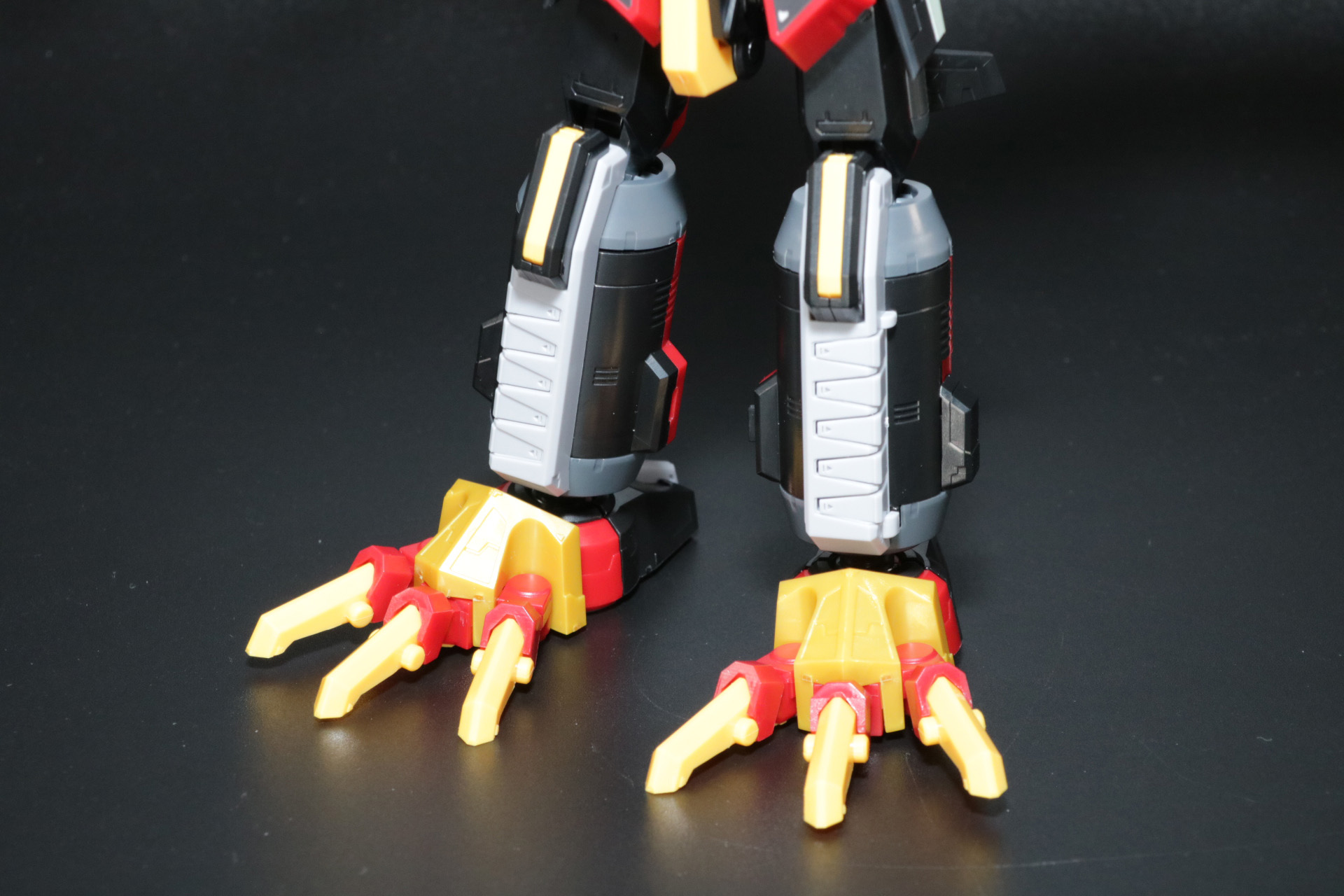 足首部分を180度反転