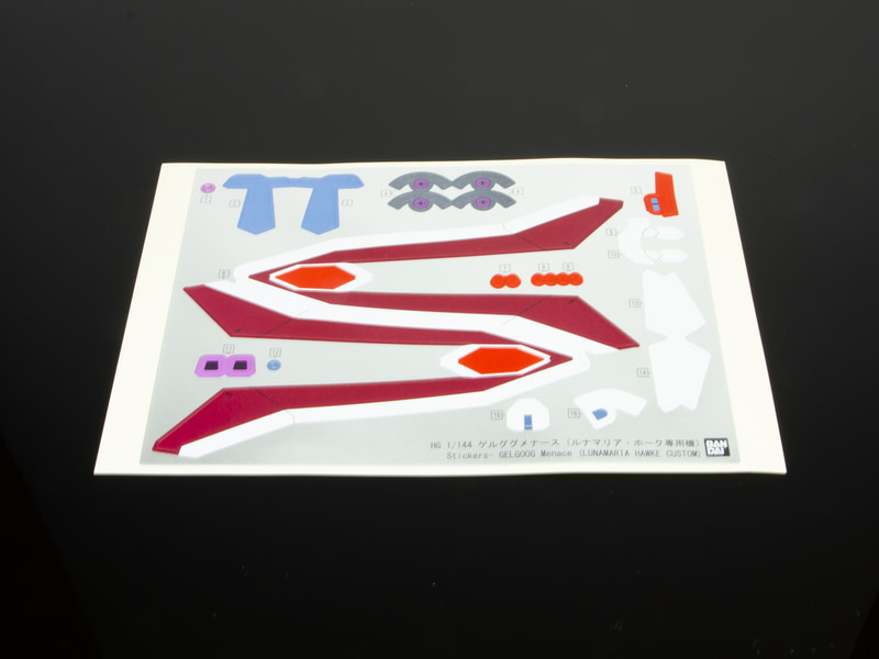 シール。貼り付けて色分けを再現する