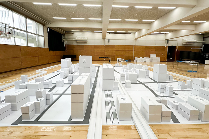 授業開始前の「ミニチュア中野」