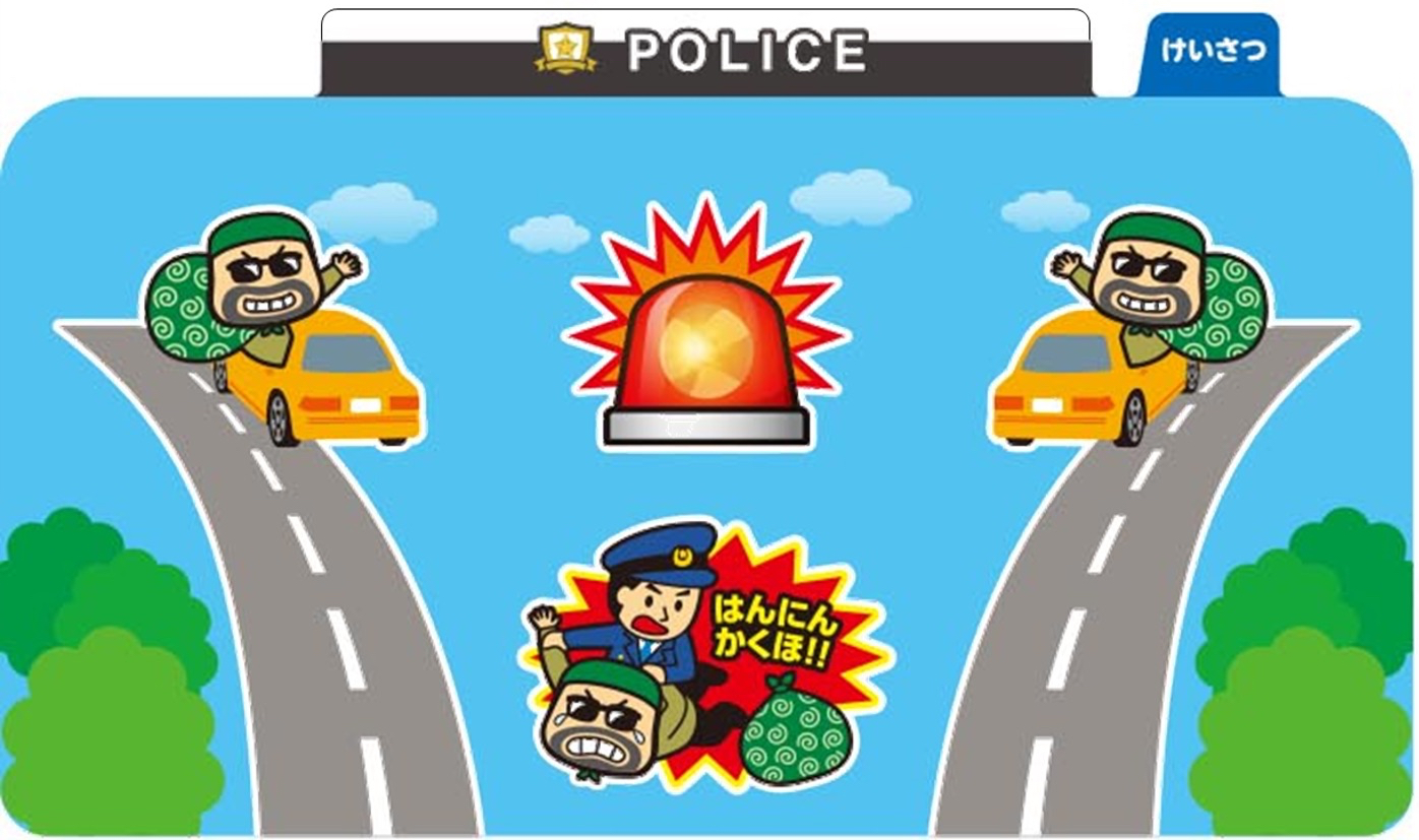 ゲームシートの表（上）と裏（下）。濃い赤と黒が同じような色に感じるなど、識別しにくい色にはアウトラインやコントラストをつけて識別しやすいようにデザイン