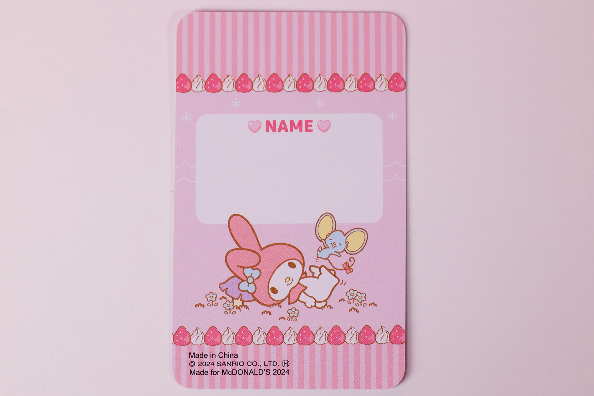 こちらが付属のカード