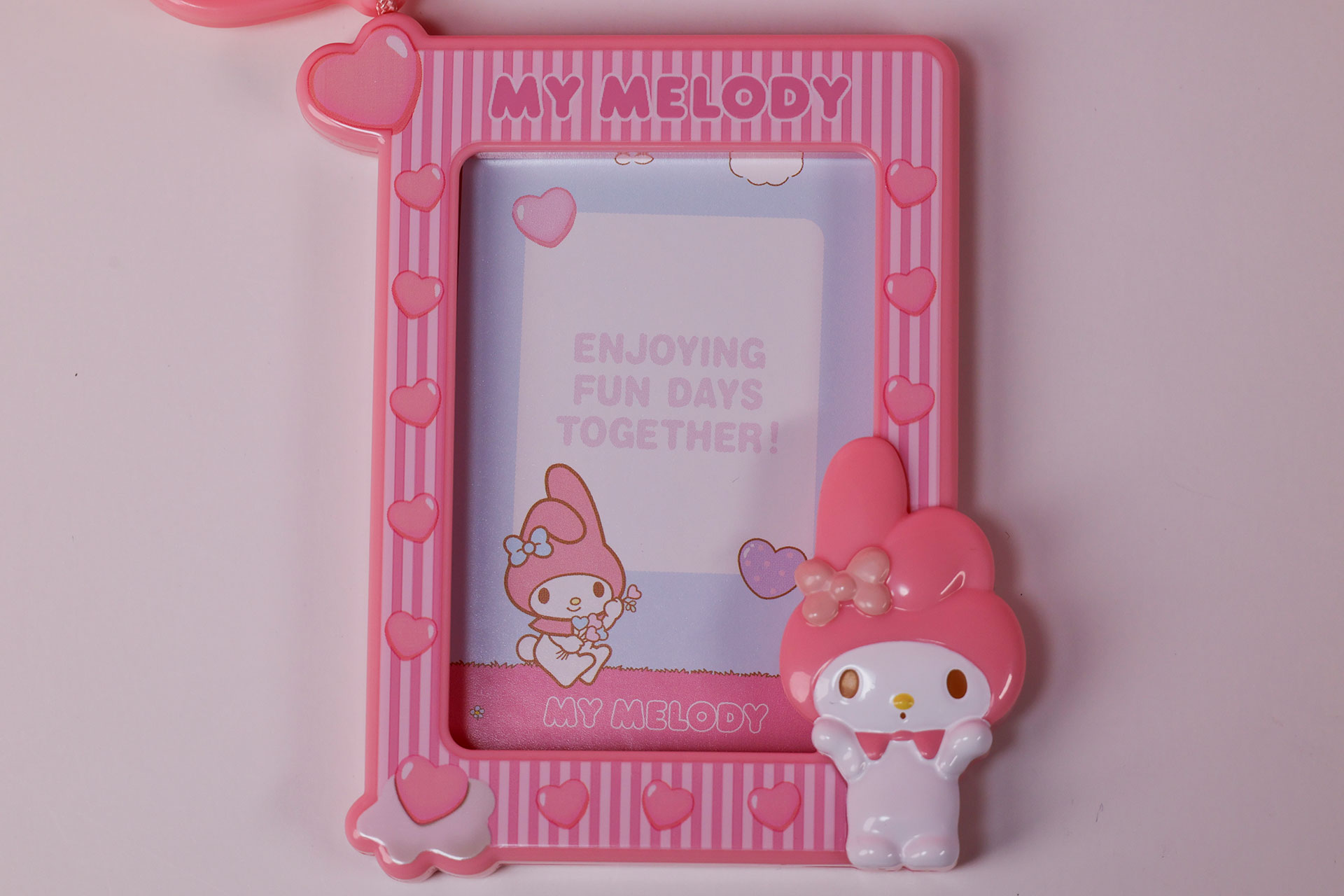 こちらはメッセージを書き込む側をカードホルダーに入れたところだ