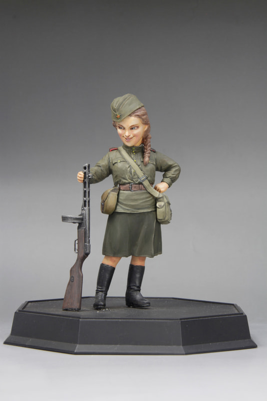 WWII ソビエト陸軍女性兵士 ターニャ & シュパーギンPPSh1941（2,860円）