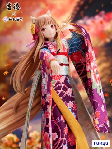 狼と香辛料」のホロと人形の老舗・吉徳とのコラボフィギュアが