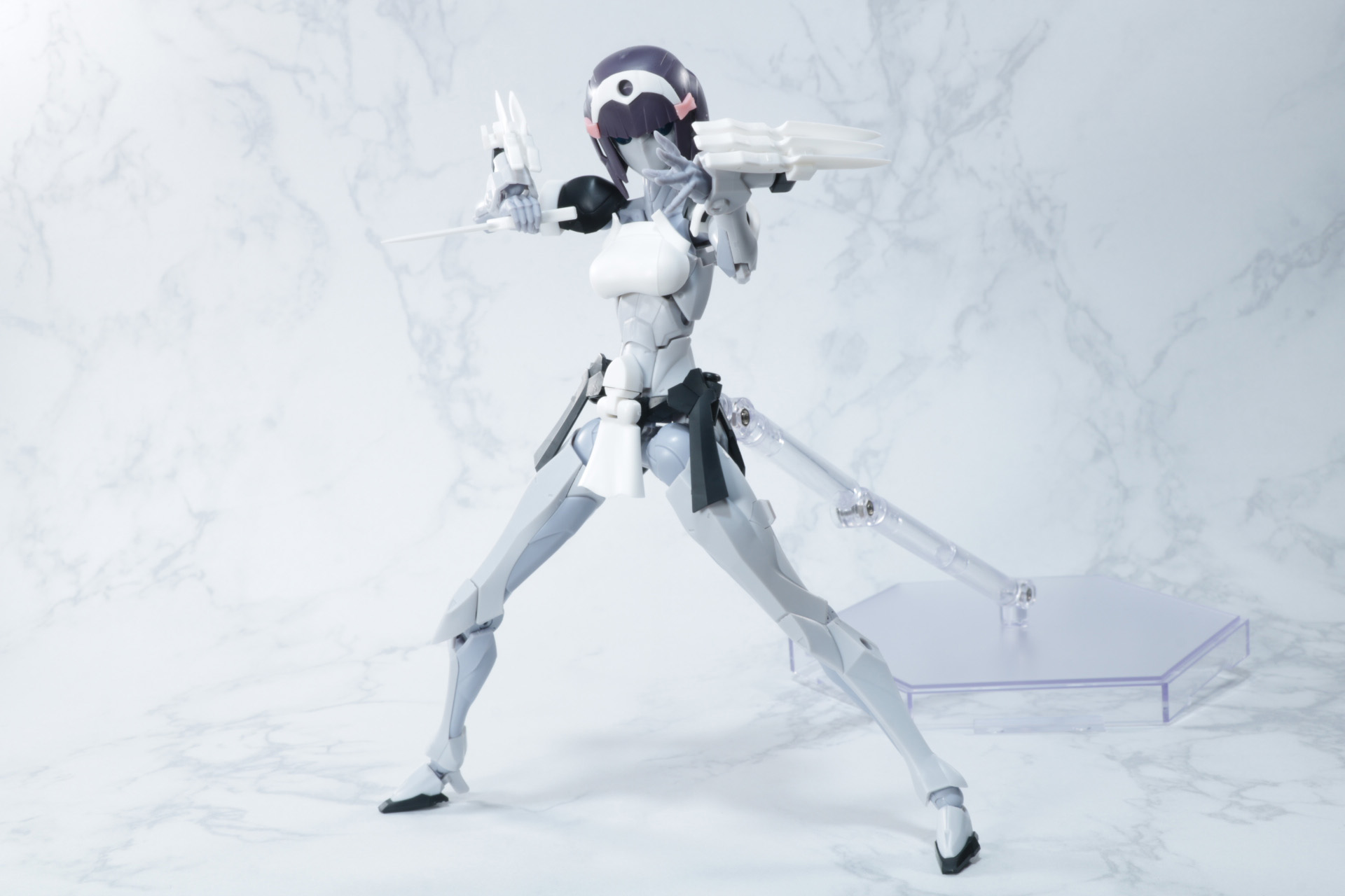 武器を手にした戦闘態勢