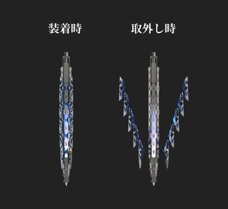 カバーは装着していなくてもボールペンとして使用可能