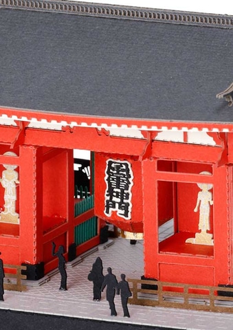 京都、浅草、日本の名所をペーパークラフトに！ カワダ「ペーパーナノ