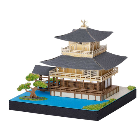 3F ペーパーモデル ミニ 完成品 日本の名所 建物 乗り物 8点セット 置物 京都、浅草、日本の名所をペーパークラフトに！ カワダ「ペーパーナノ