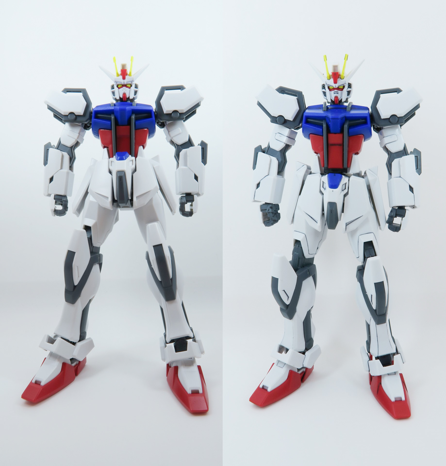 （左）スミ入れ無し、（右）スミ入れあり