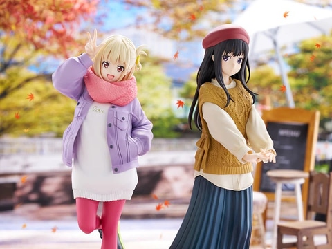 最安値　リコリスリコイル TENITOL 錦木千束 井ノ上たきな　2体セット リコリス・リコイル」より千束とたきなの冬コーデ姿を「TENITOL