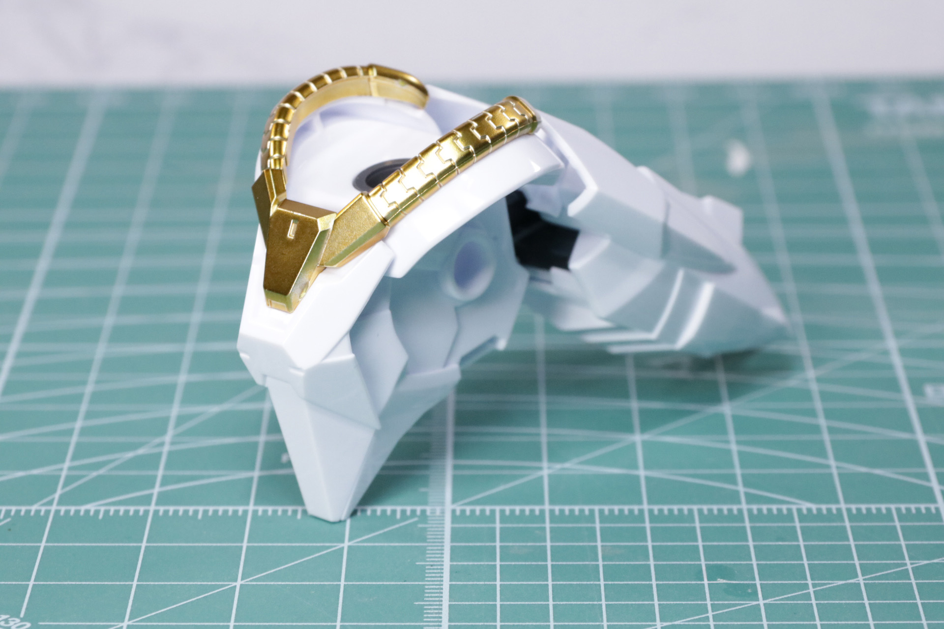 リア・アーマーに加え、ゴールドメッキパーツによる装飾も備わっている