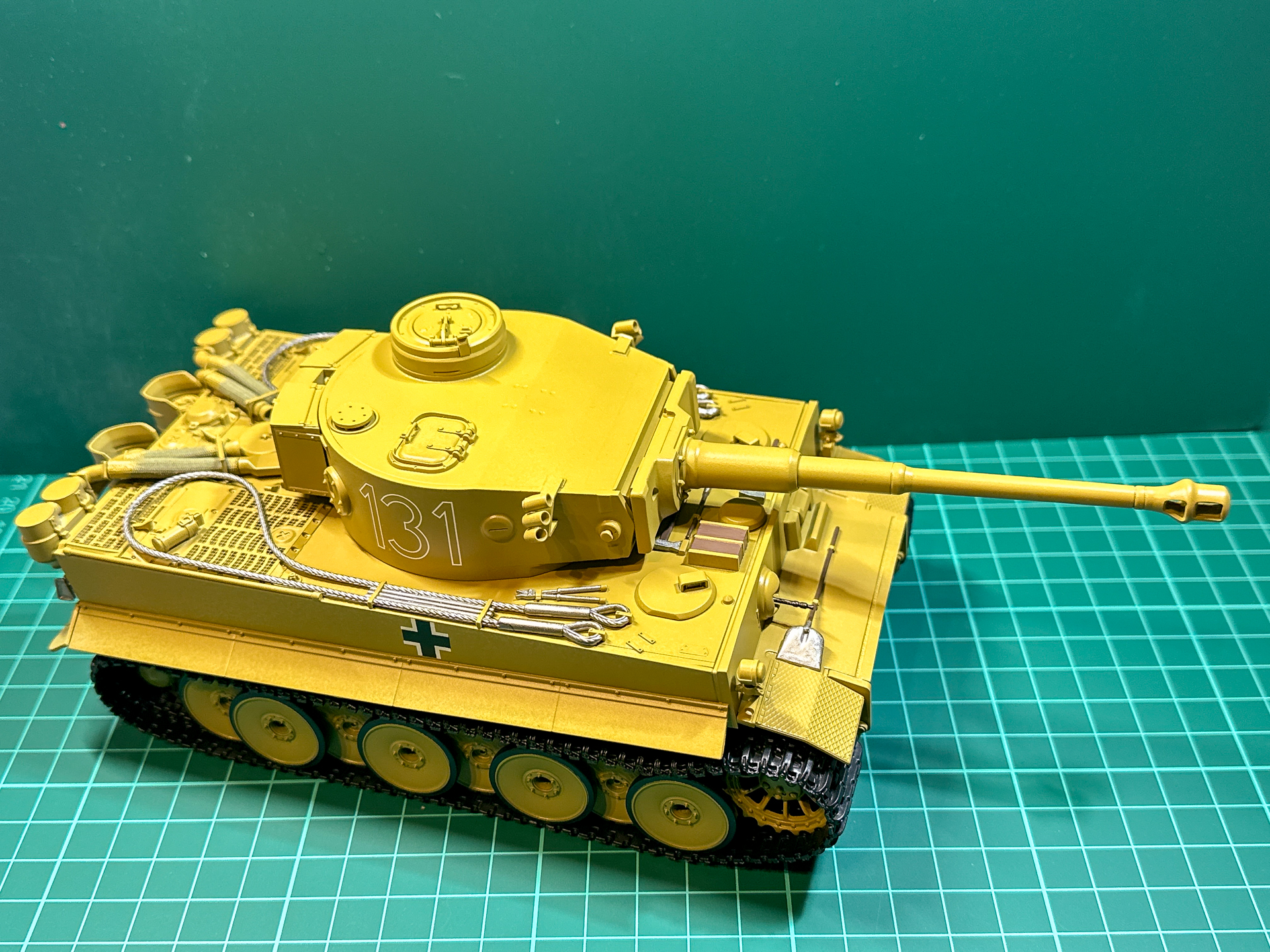 ウェザリング前のタイガーⅠ。